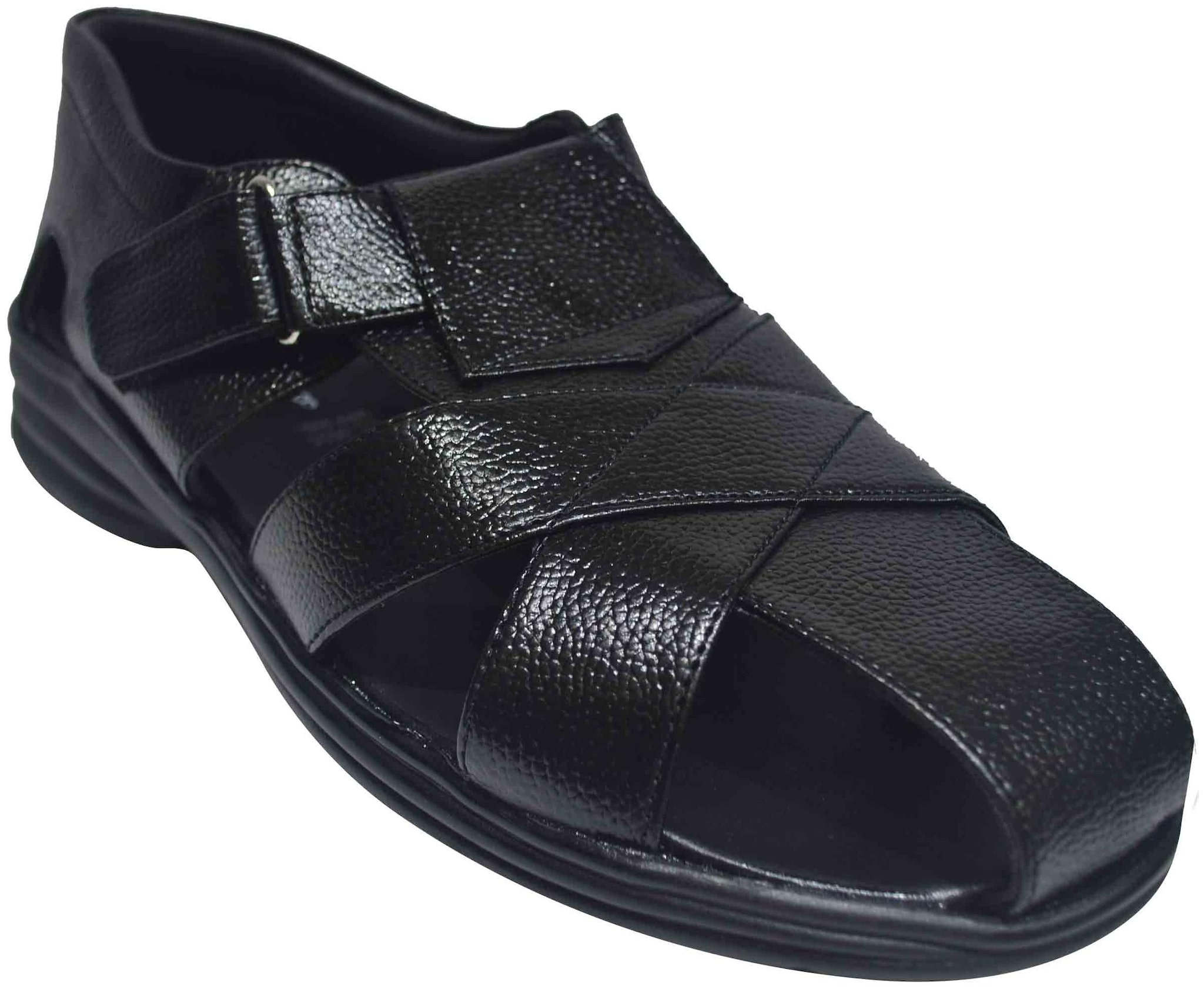 

Ajanta Men Black Sandals