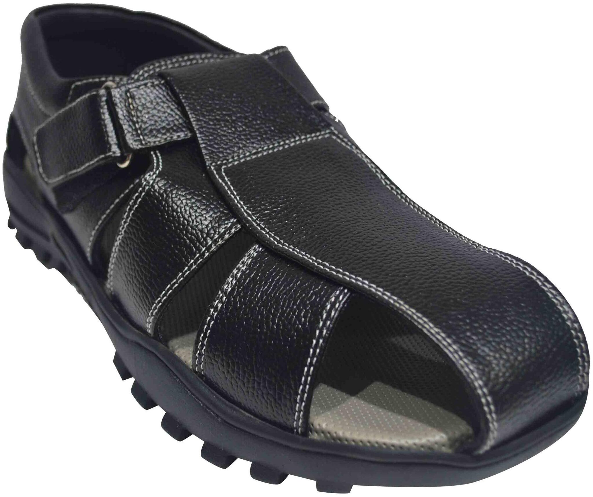 

Ajanta Men Black Sandals