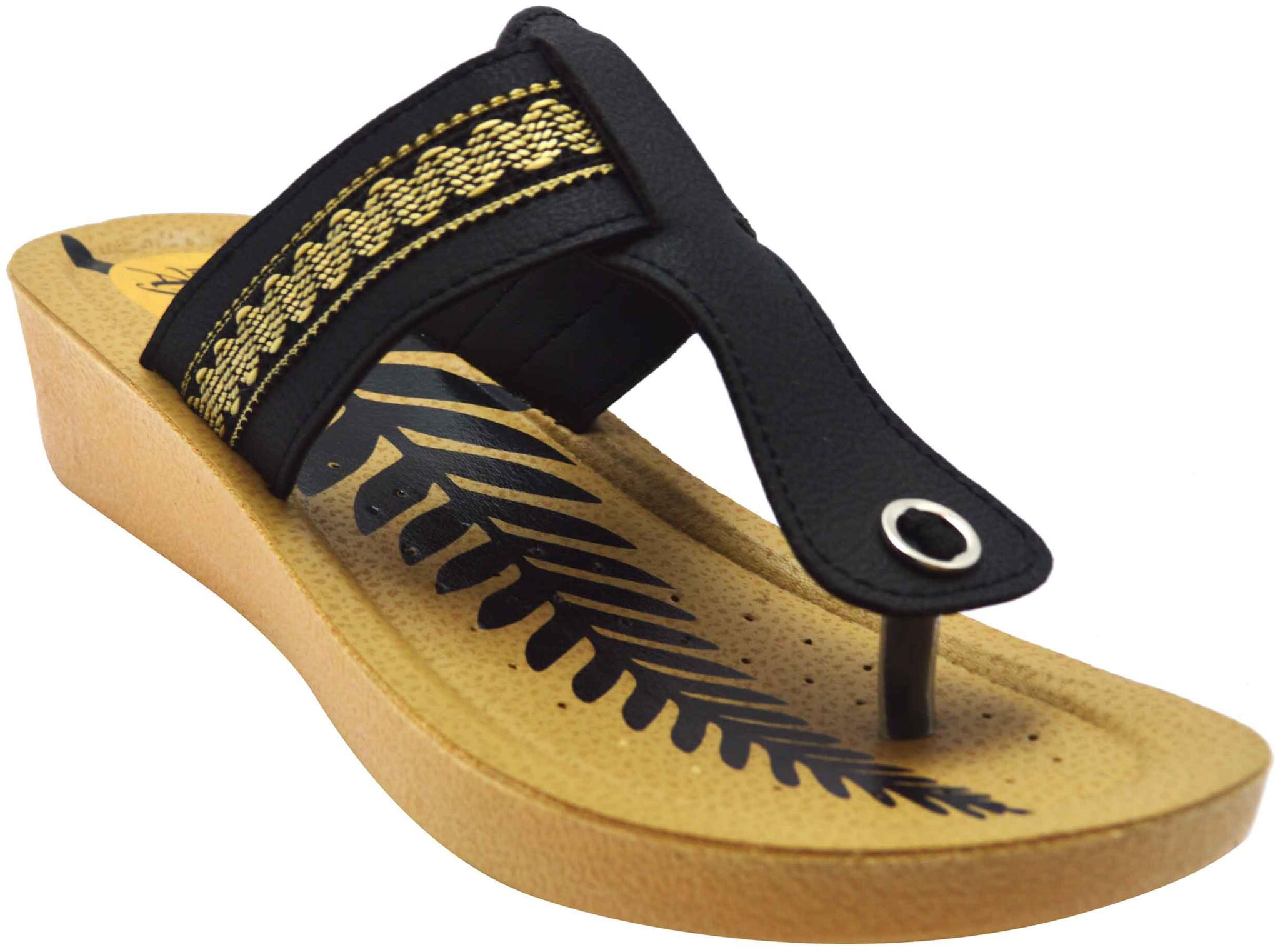 

Ajanta Women Black Sandals