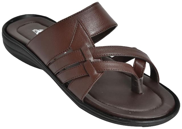 Ajanta Flip-Flops For Men ( Tan )