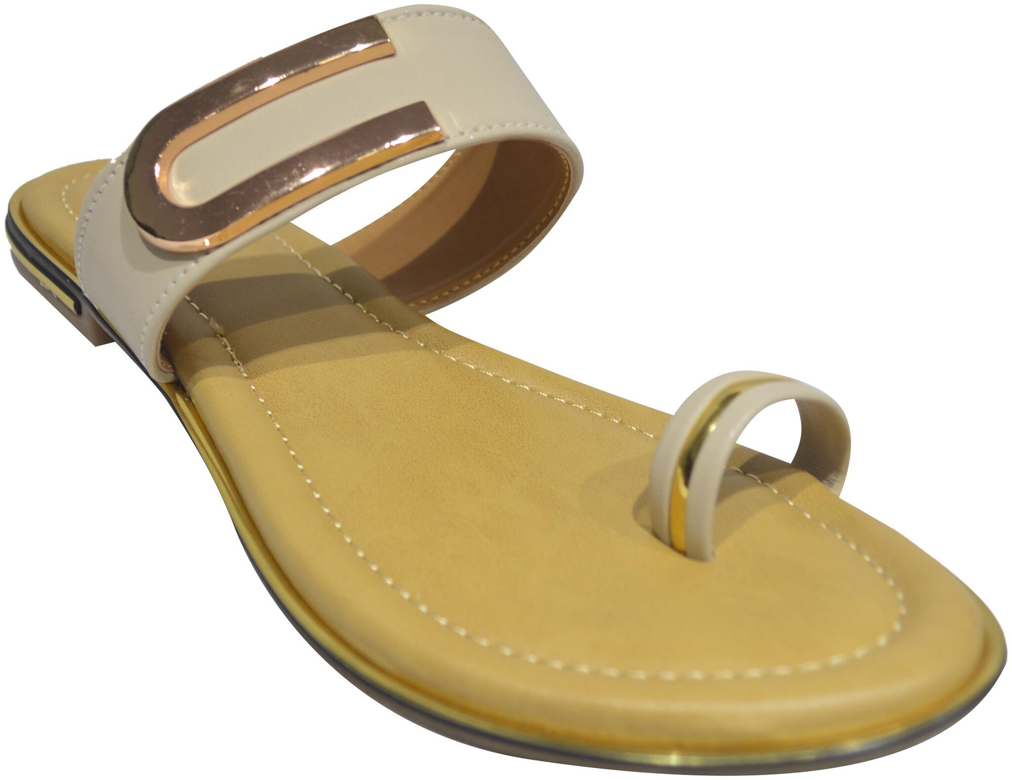 

Ajanta Women Beige Sandals