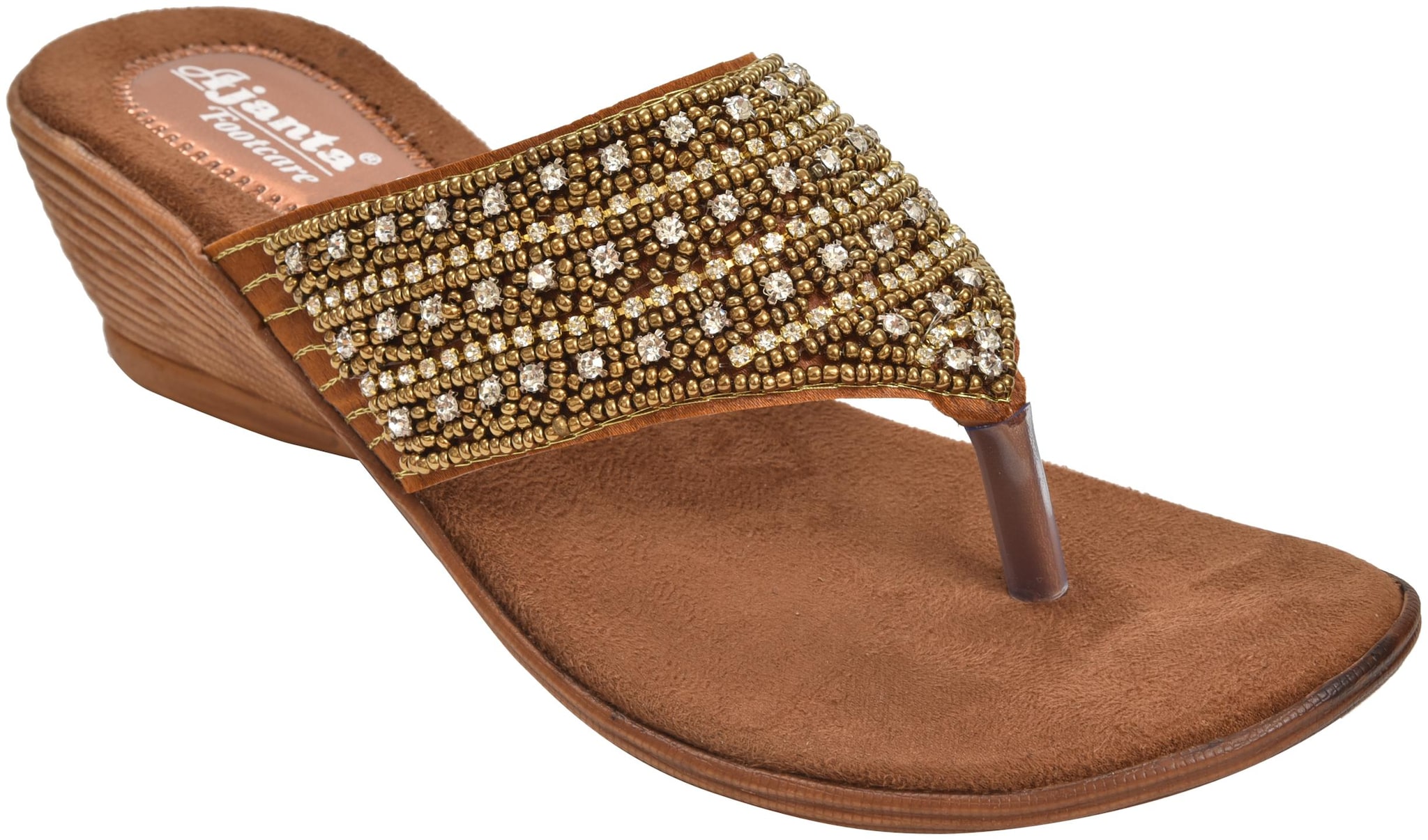 

Ajanta Women Gold Sandals