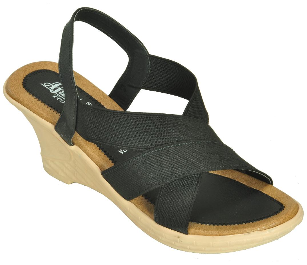 

Ajanta Women Black Sandals