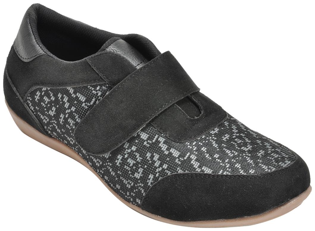 

Ajanta Women Black Slip-On Shoes