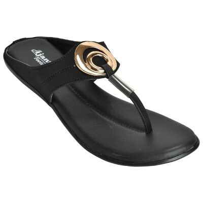 

Ajanta Women Black Sandals