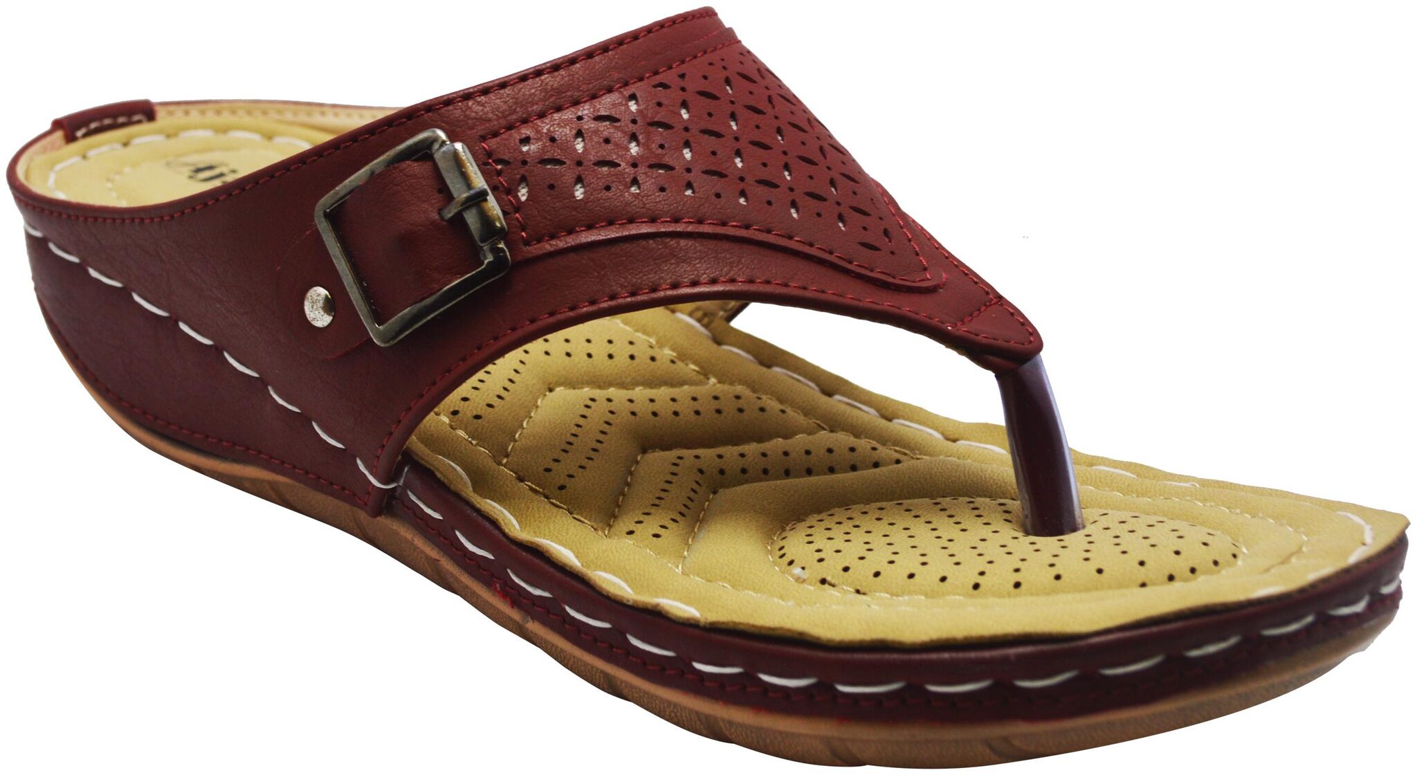

Ajanta Women Red T-Strap Flats
