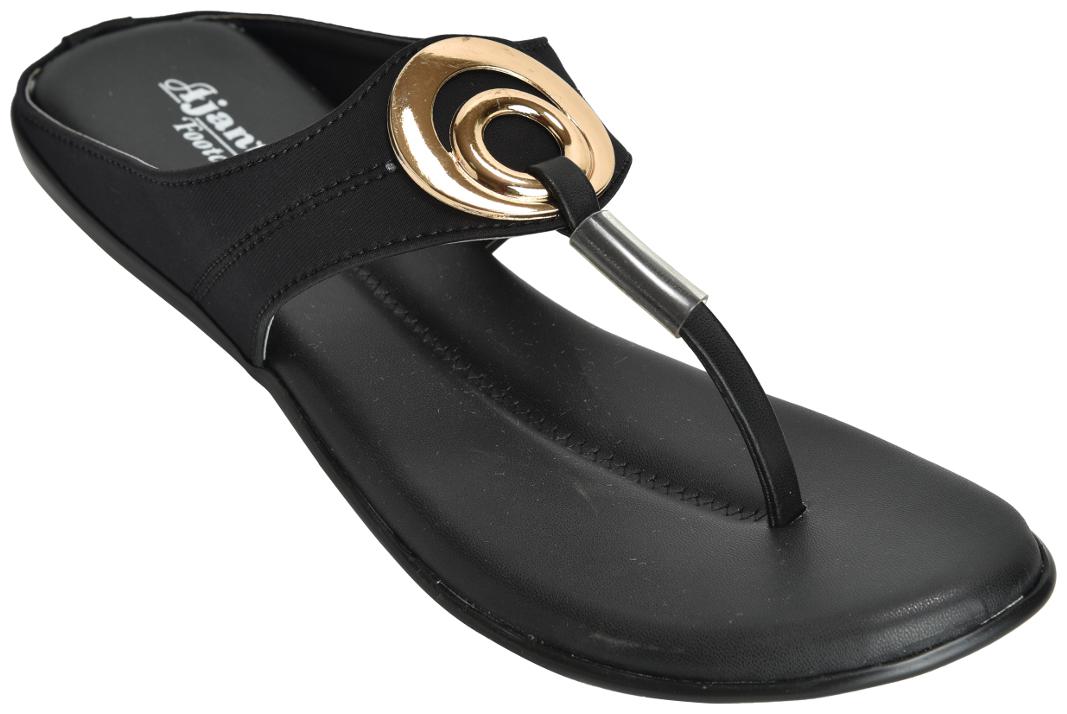 

Ajanta Women Black Sandals