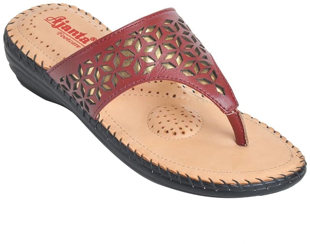 Ajanta Sandals For Women ( Maroon )