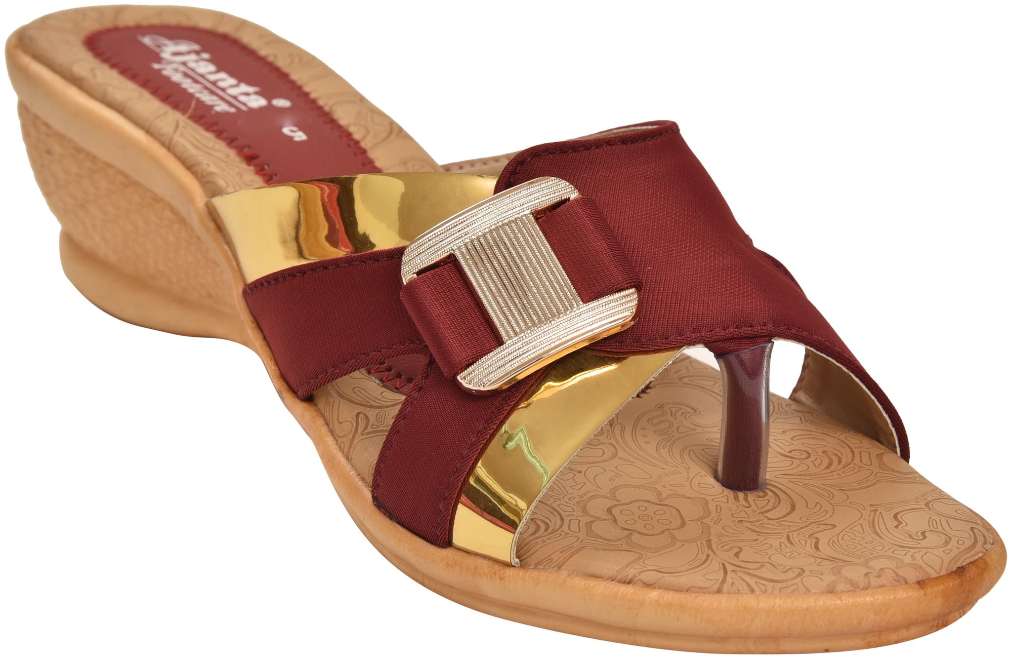 

Ajanta Women Maroon Sandals