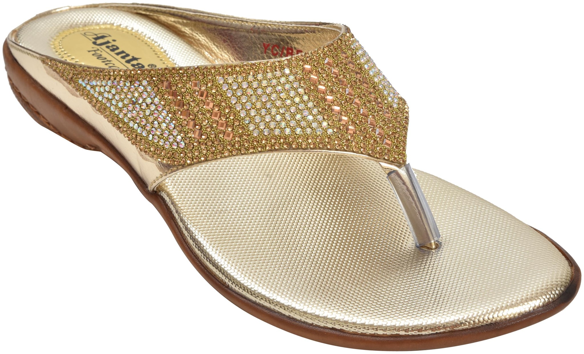 

Ajanta Women Gold Sandals