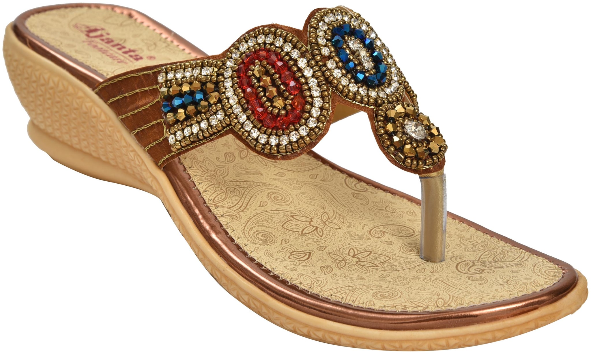 

Ajanta Women Beige Sandals