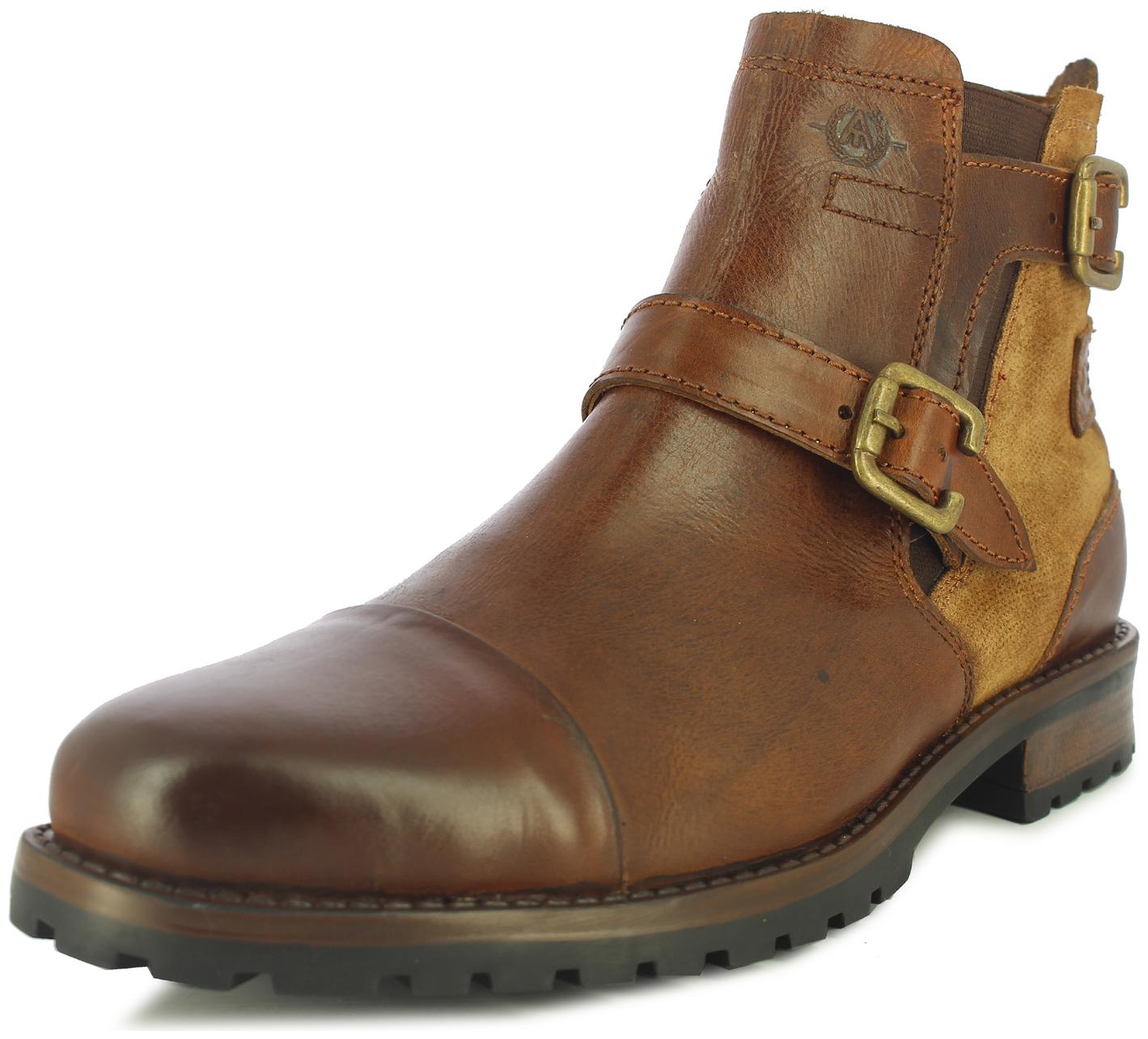 

Alberto Torresi Men Tan Outdoor Boots - 65440 TAN RICH TAN - 65440