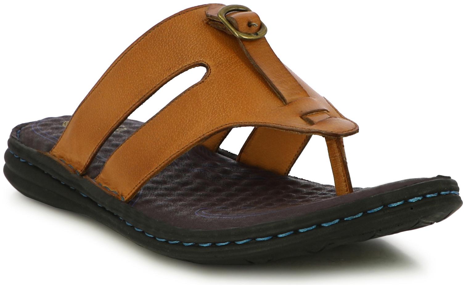 

Alberto Torresi Rodeo Tan Wide Strap Slippers