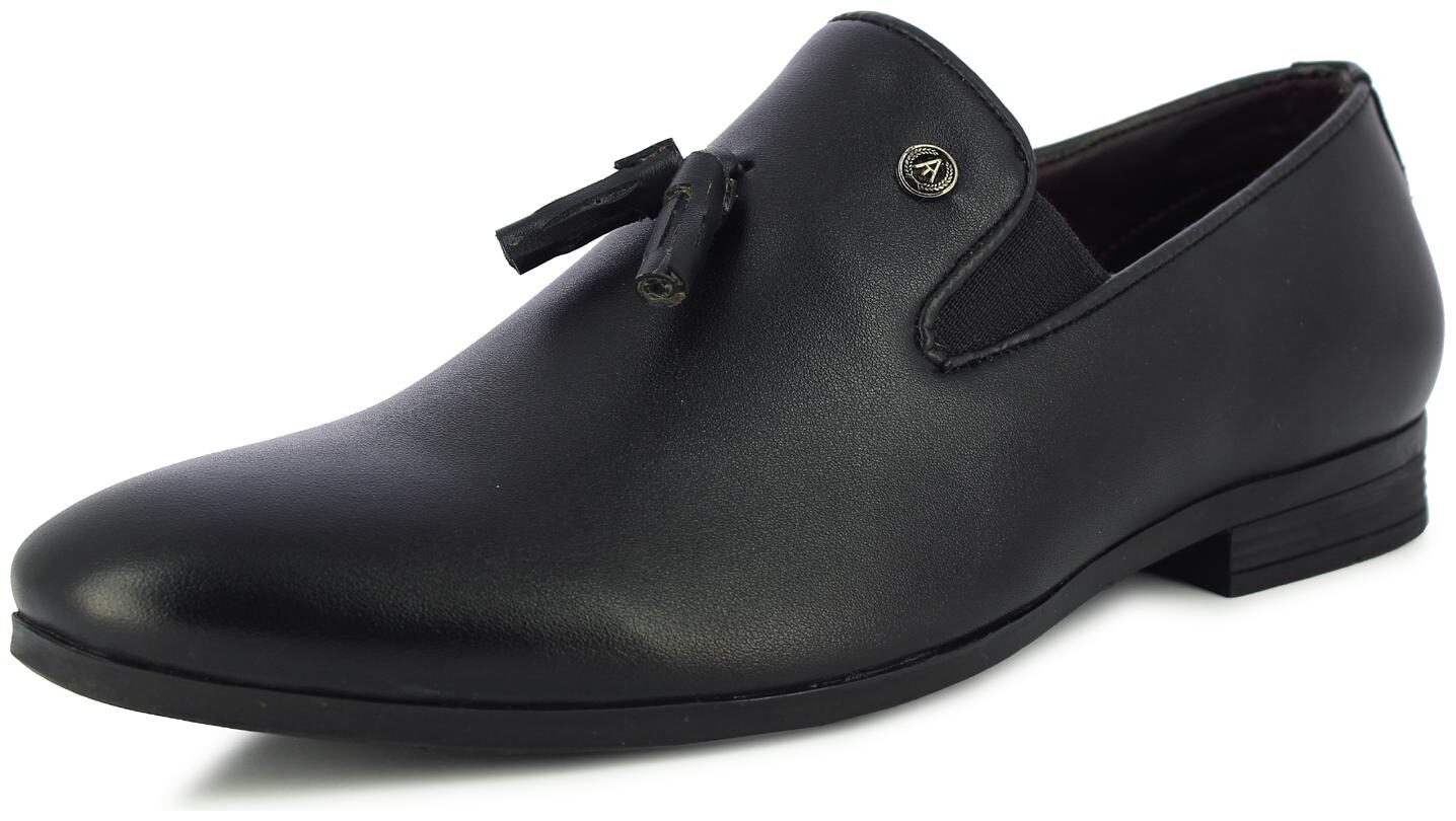 

Alberto Torresi Men Black Slip-On Formal Shoes - 66178 BLACK - 66178