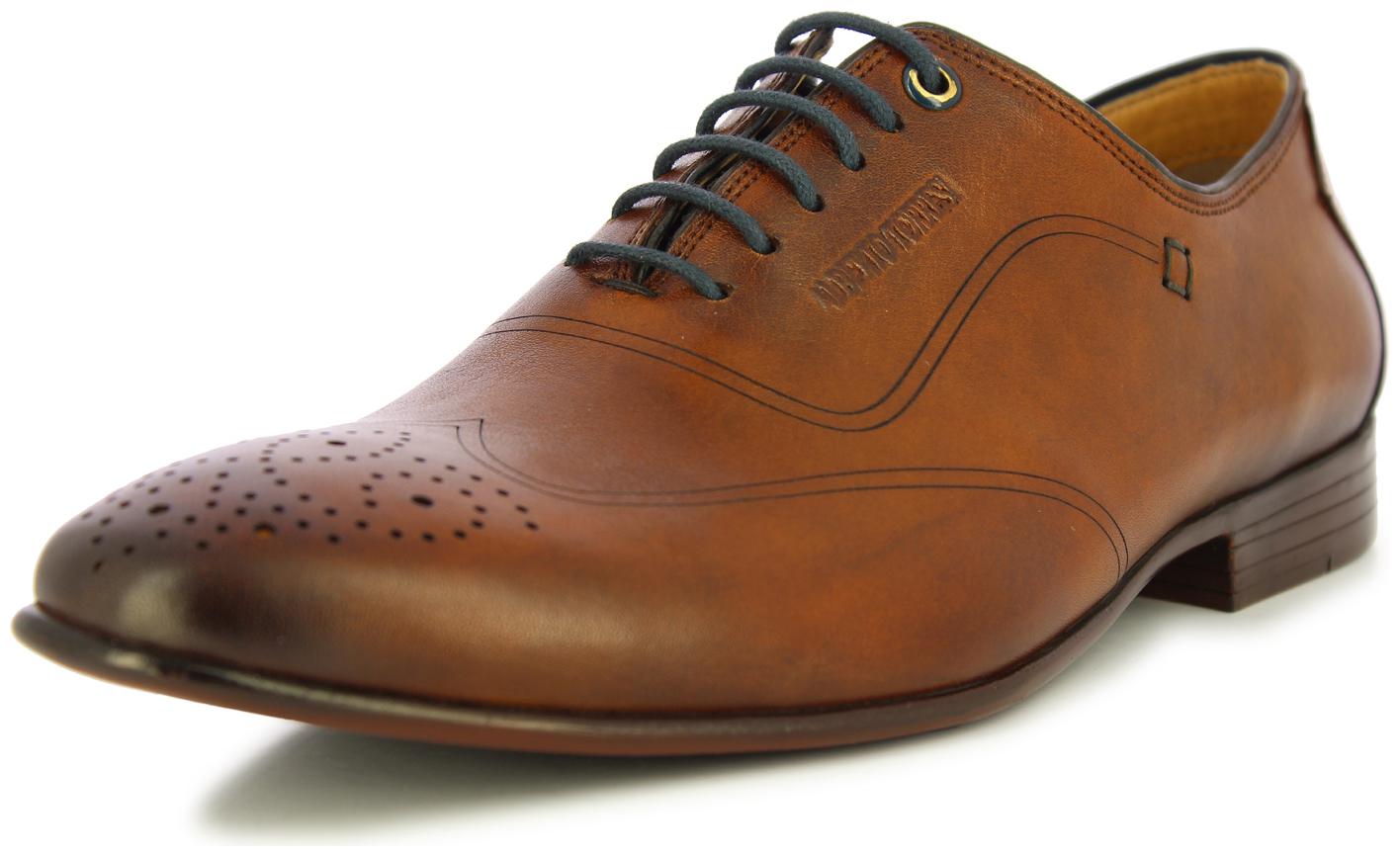 

Alberto Torresi Ginom Tan Blue Formal Shoes