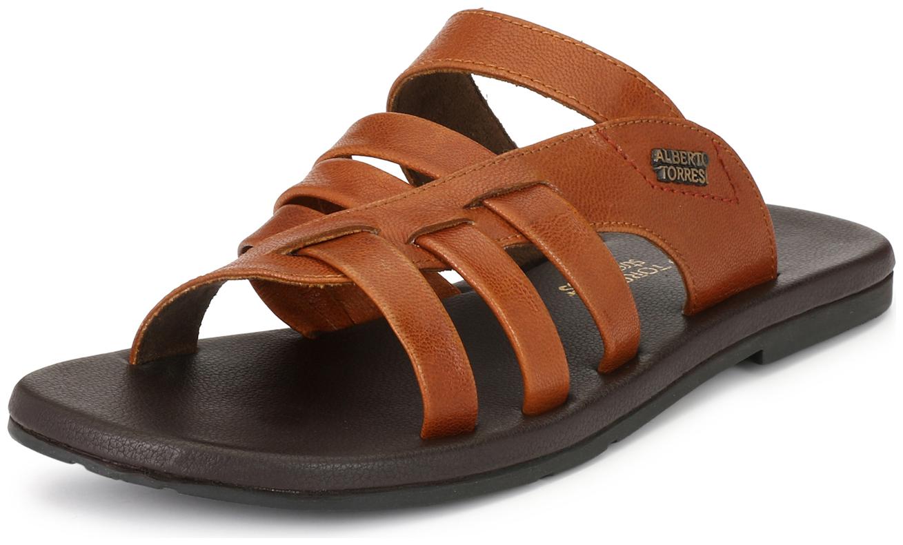 

Alberto Torresi Men Tan Ronald Caged Slippers