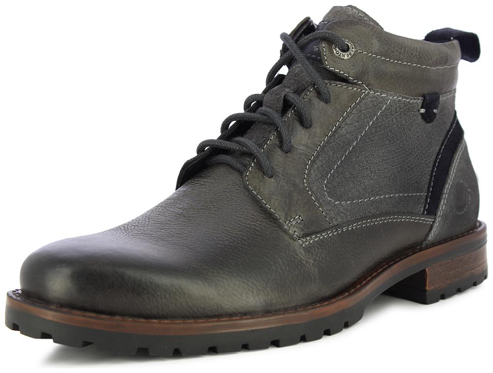 

Alberto Torresi Men Grey Outdoor Boots - 62948 GRAY NAVY