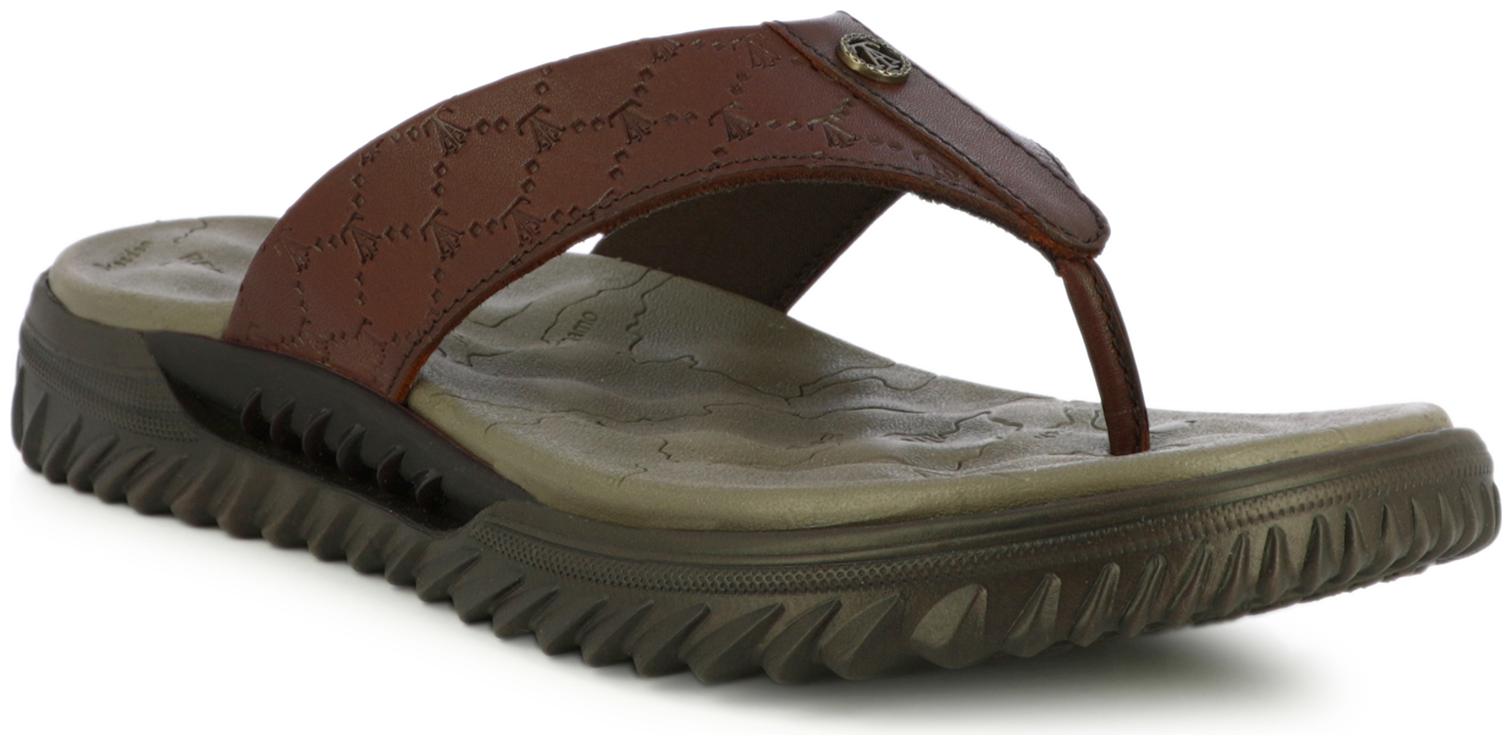 

Alberto Torresi Brown Stylish Leather Slippers For Men