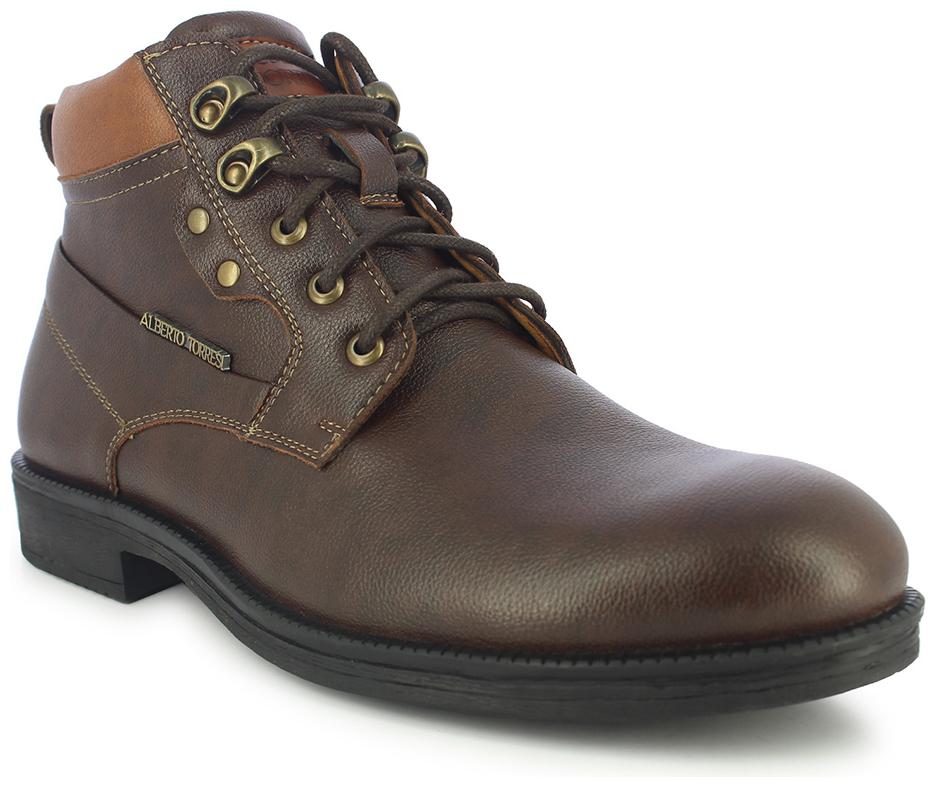 

Alberto Torresi Men Brown Ankle Boots - 66190 BROWN TAN - 66190