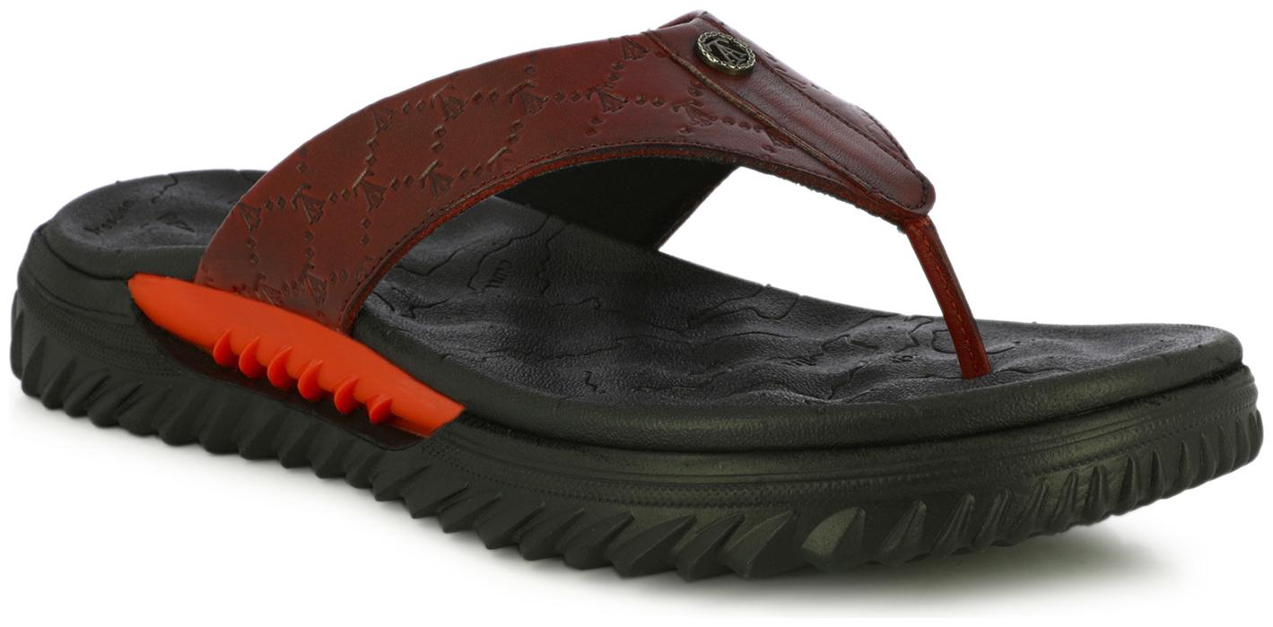 

Alberto Torresi Red stylish leather slippers for men