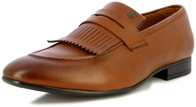 Alberto Torresi Slip-On Formal Shoes For Men ( TAN )