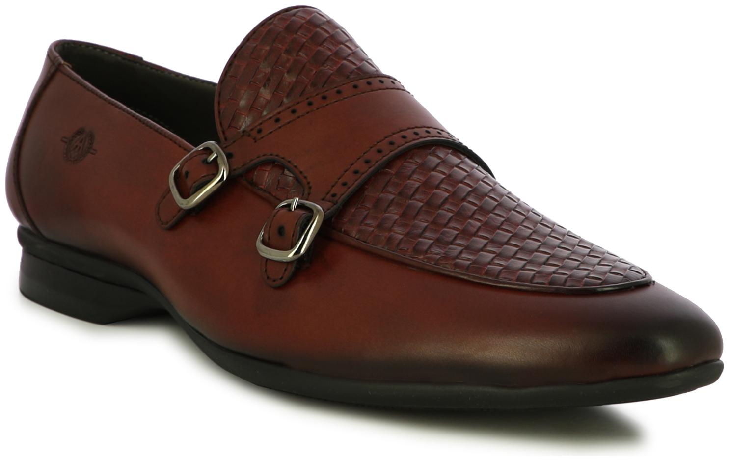 

Alberto Torresi Men Brown Monk Shoes - 66919 BORDO BORDO - 66919