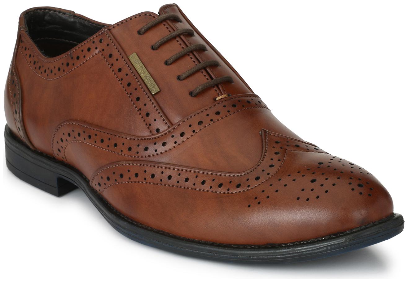 

Alberto Torresi Men Brown Brogues Formal Shoes