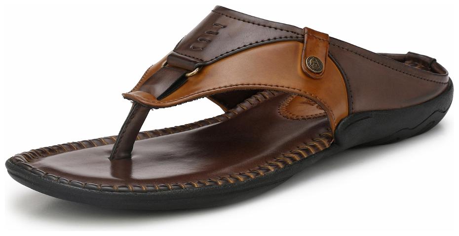 

Alberto Torresi BROKIPAT DARK BROWN TAN slipper