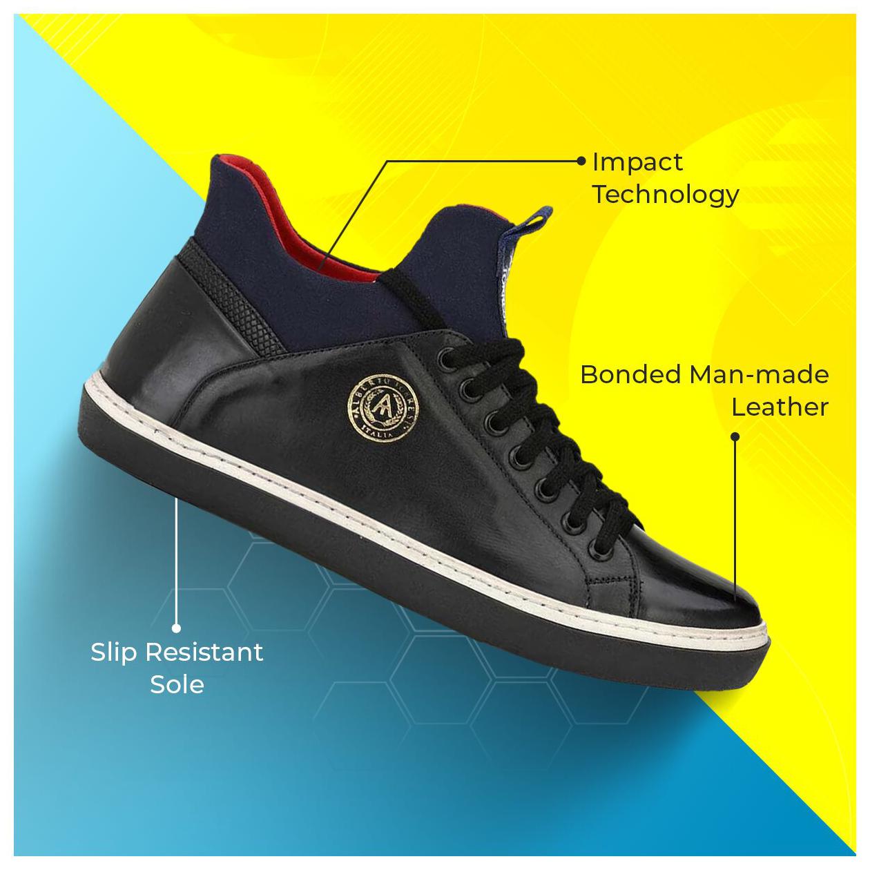 

Alberto Torresi Men Black Sneakers