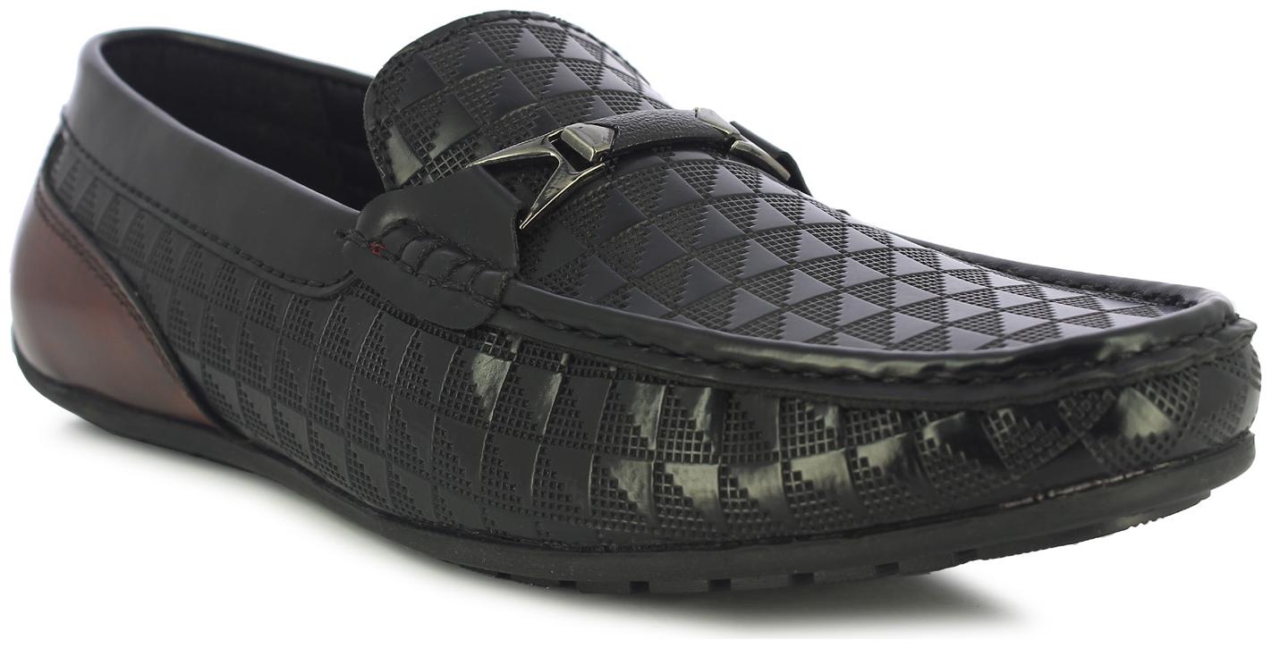 

Alberto Torresi Men Black Loafers - 65141 BLACK BORDO - 65141
