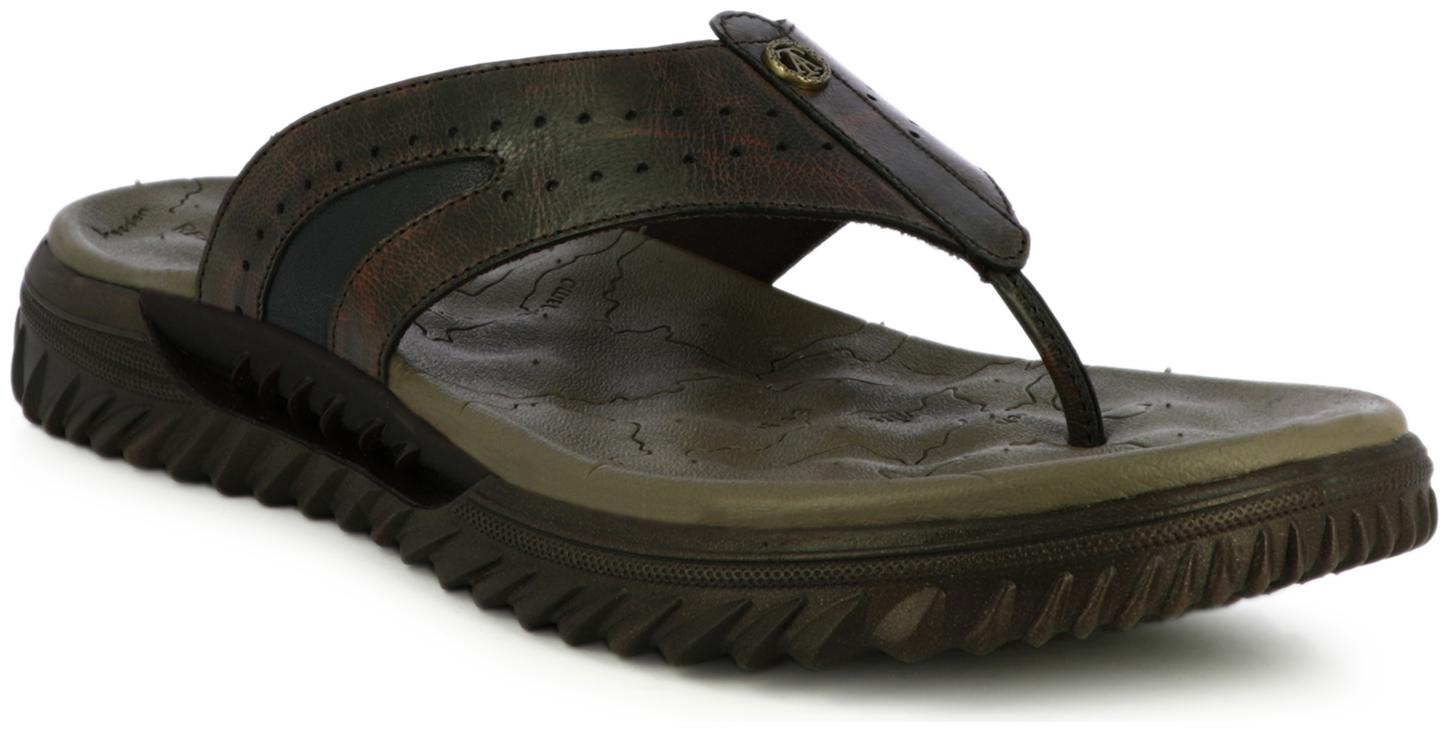 

Alberto Torresi Dark Brown Thick Sole Slippers For Men