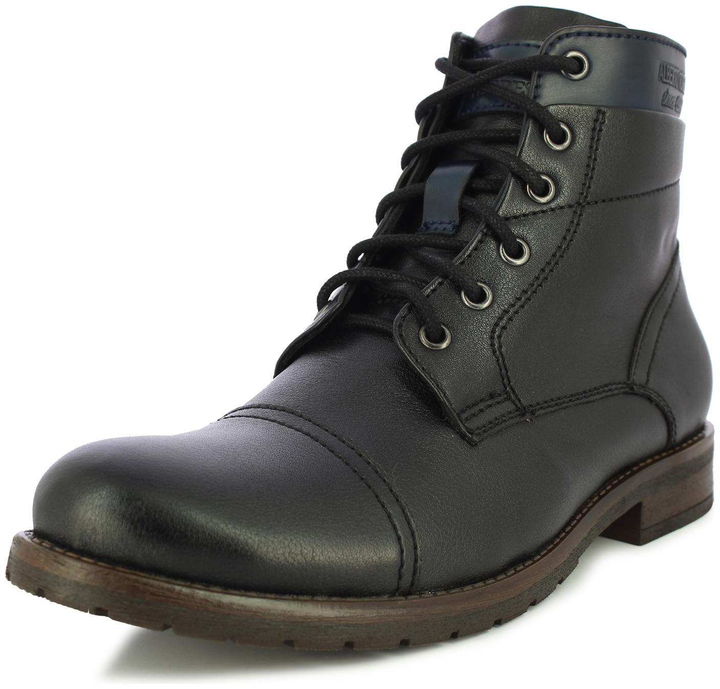 

Alberto Torresi Men Black Outdoor Boots - 65692 BLACK BLUE - 65692