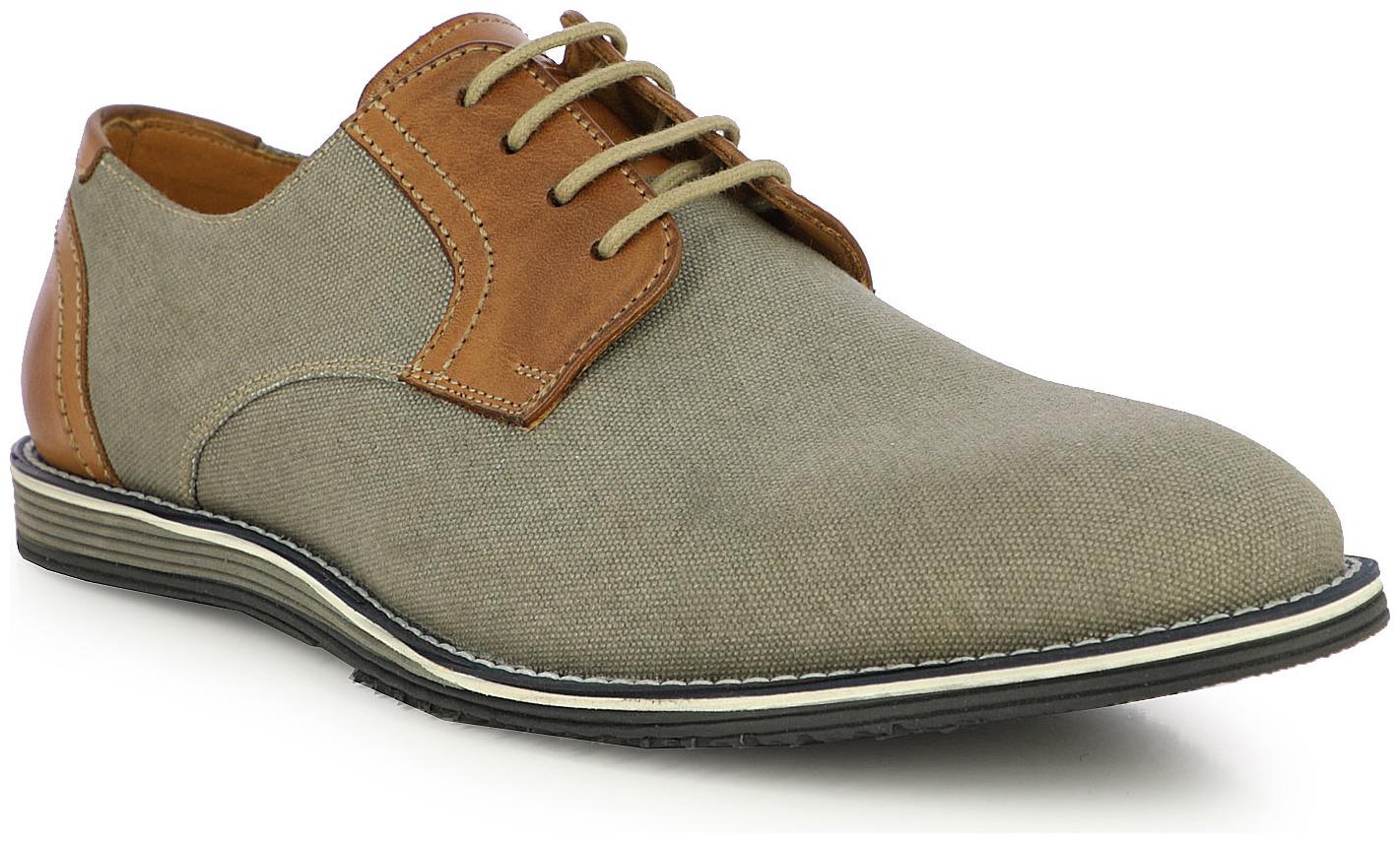 

Alberto Torresi Men Grey Derby Formal Shoes - 66618 GRAY TAN - 66618