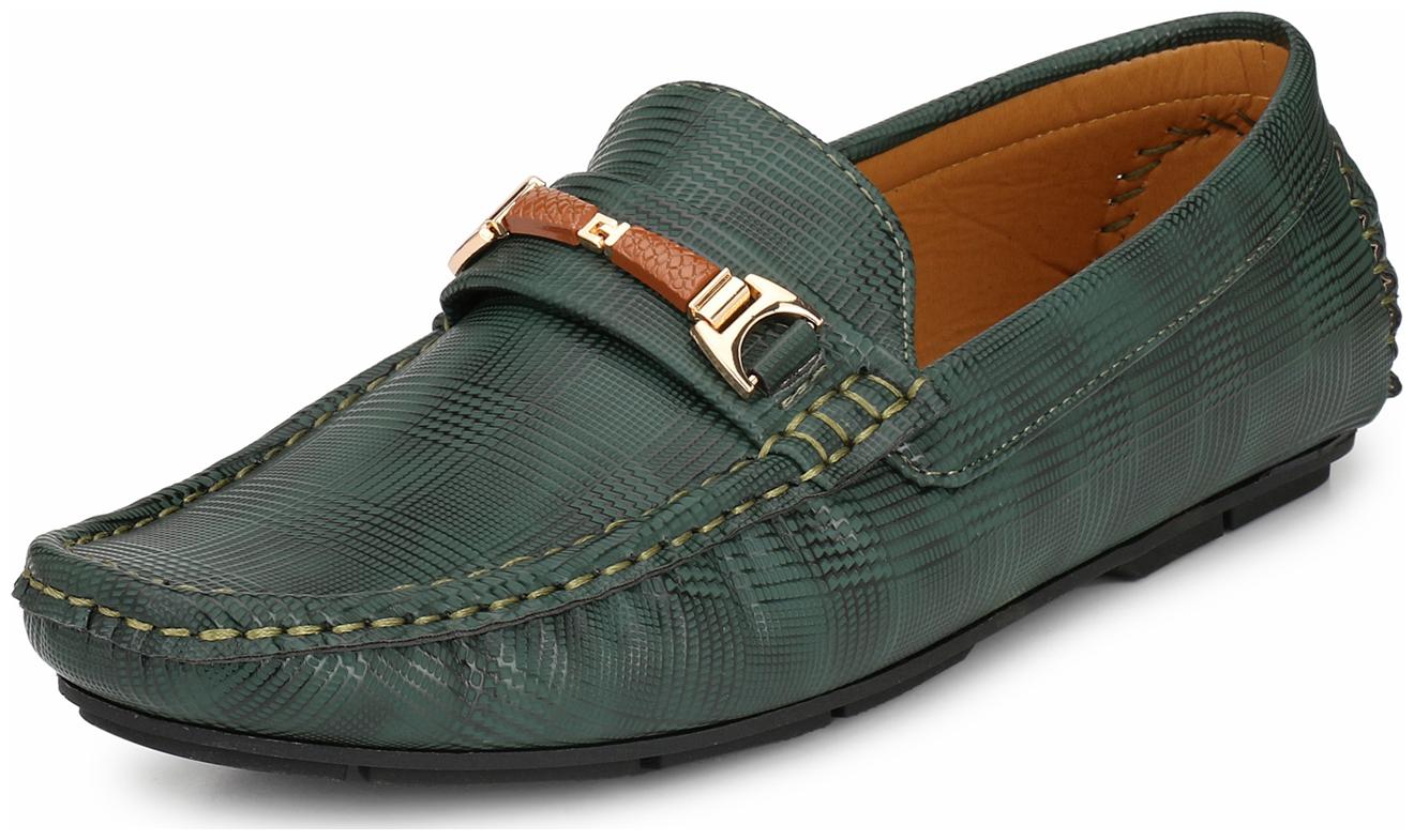 

Alberto Torresi Men Green Loafers