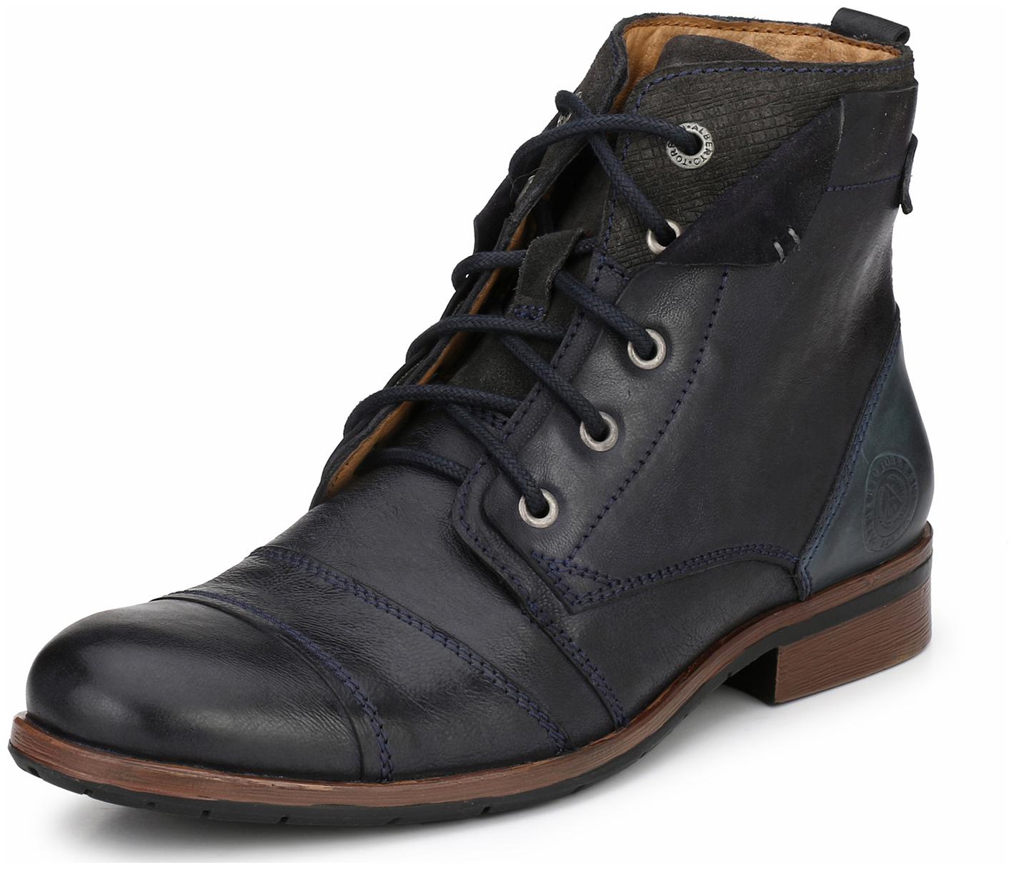 

Alberto Torresi Men Navy Blue Ankle Boots - 62367