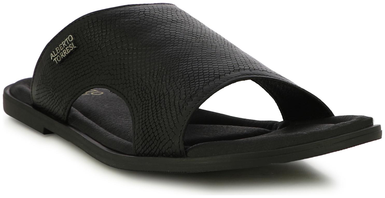 

Alberto Torresi Garry Black Shimone Flat Slippers