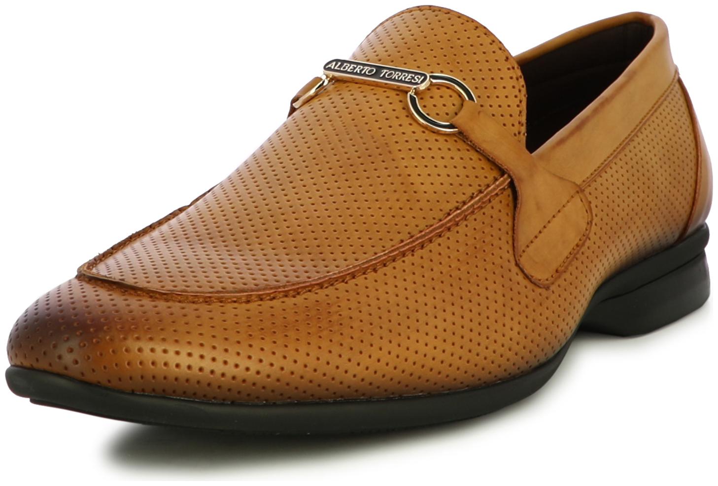 

Alberto Torresi Men Tan Slip-On Formal Shoes - 67138