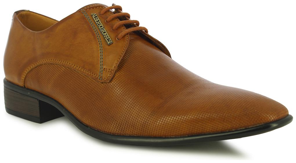 

Alberto Torresi Men Tan Derby Formal Shoes - 86634 TAN - 86634