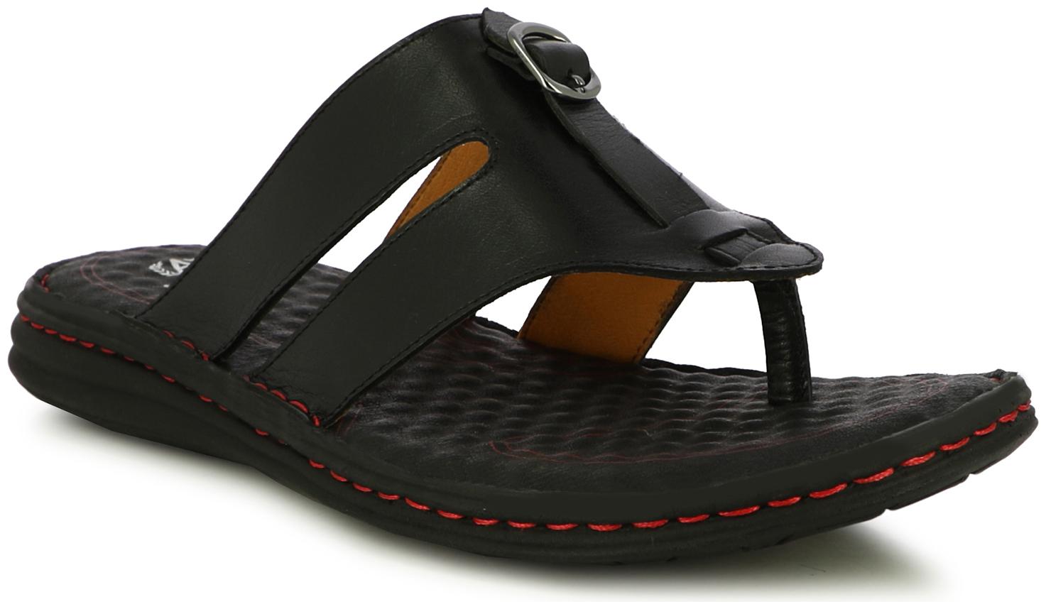 

Alberto Torresi Rodeo Black Wide Strap Slippers