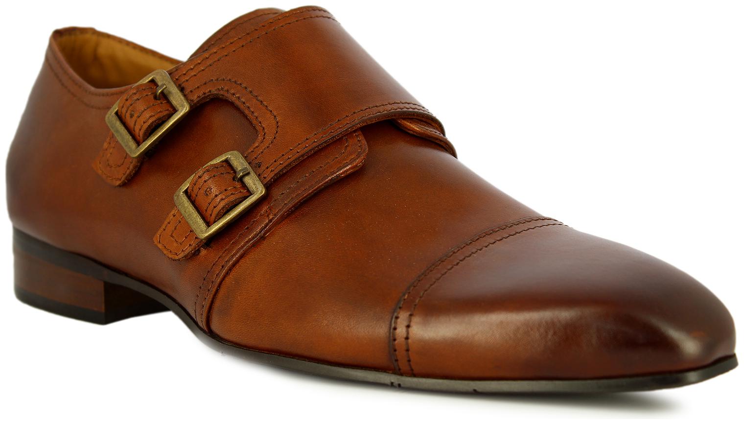 

Alberto Torresi Men Tan Monk Shoes - 64653 TAN - 64653