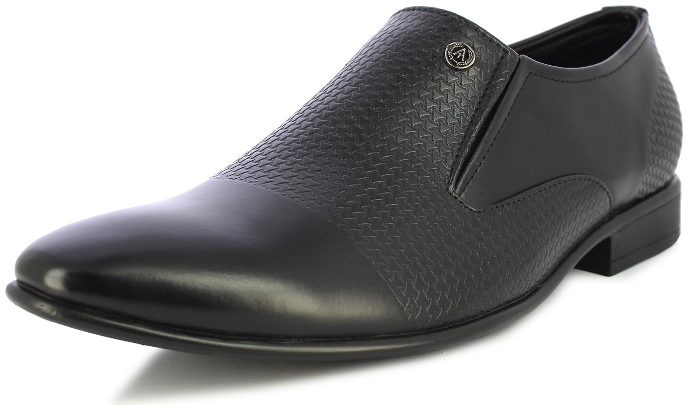 

Alberto Torresi Men Black Slip-On Formal Shoes