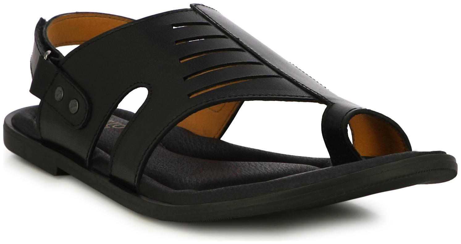 

Alberto Torresi Men Black Sandals