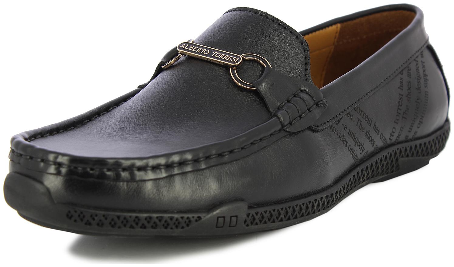 

Alberto Torresi Men Black Loafers - 63927 BLACK - 63927