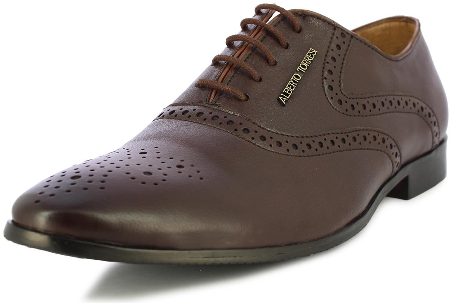 

Alberto Torresi Men s Marin Brown Lace-ups