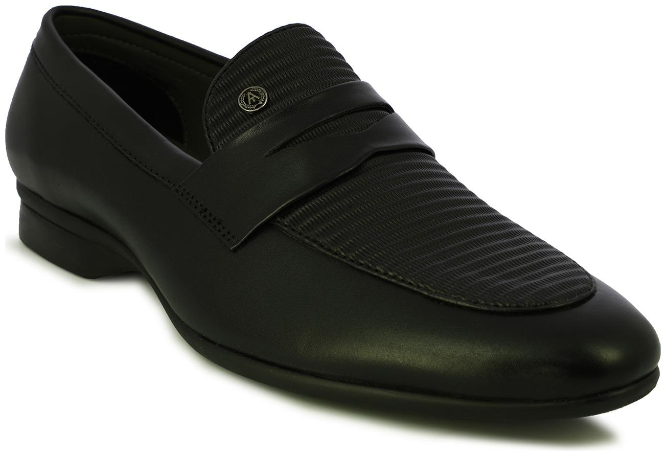 

Alberto Torresi Men Black Slip-On Formal Shoes - 67309