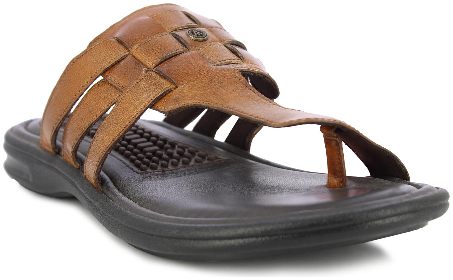 

Alberto Torresi Javea Men s Tan Slippers Slippers Flip-Flops