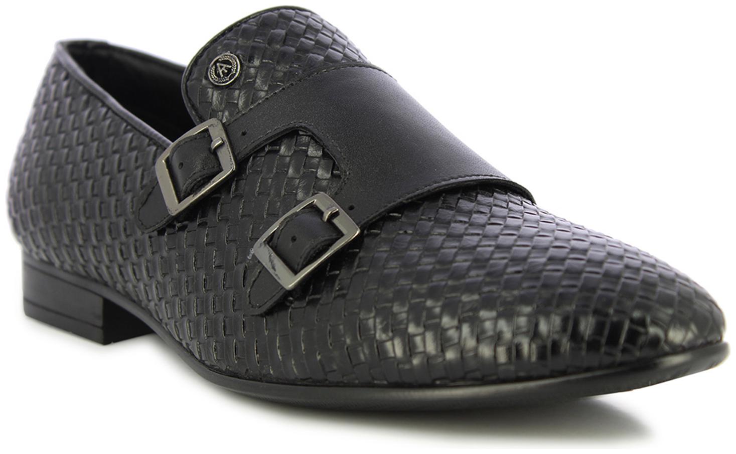 

Alberto Torresi Men Black Monk Shoes Formal Shoes - 64474