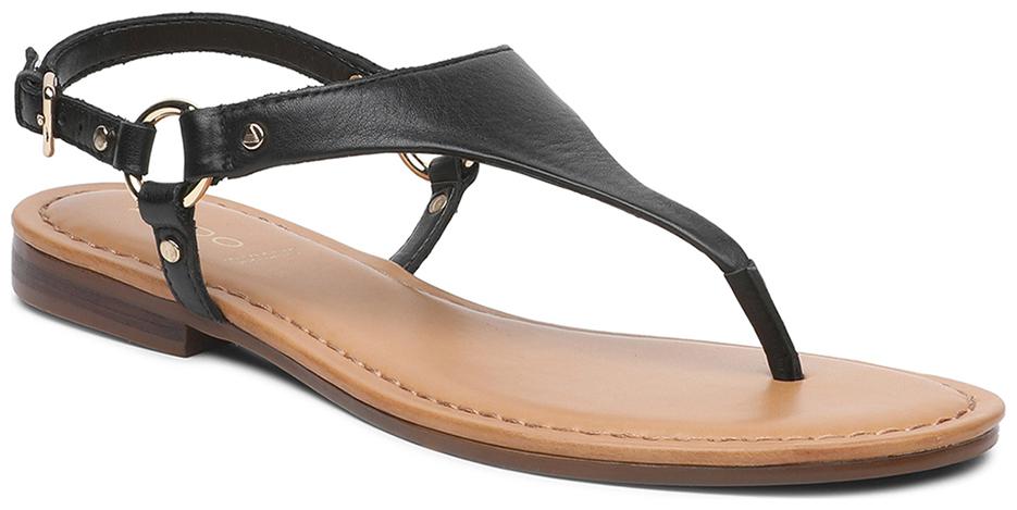 

Aldo Women Black T-Strap Flats