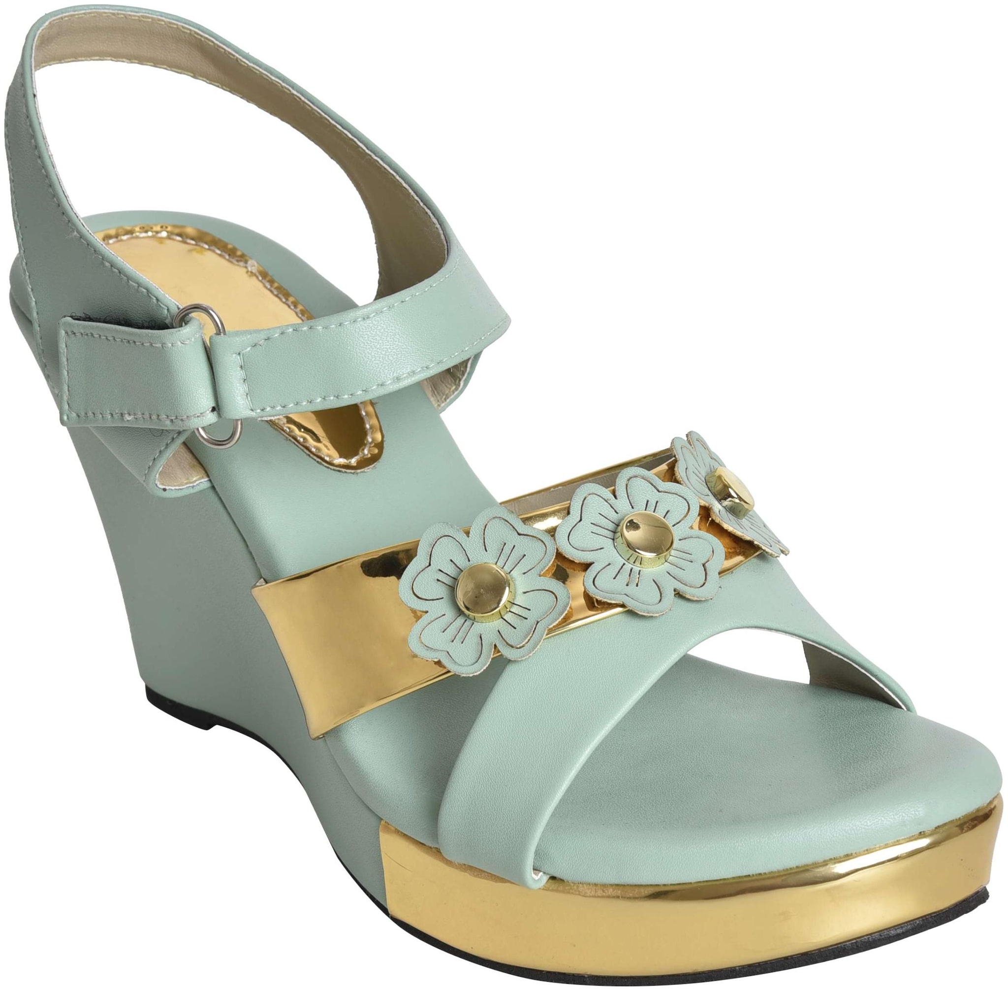 

Alert India Footwear Women Green T-Strap Flats