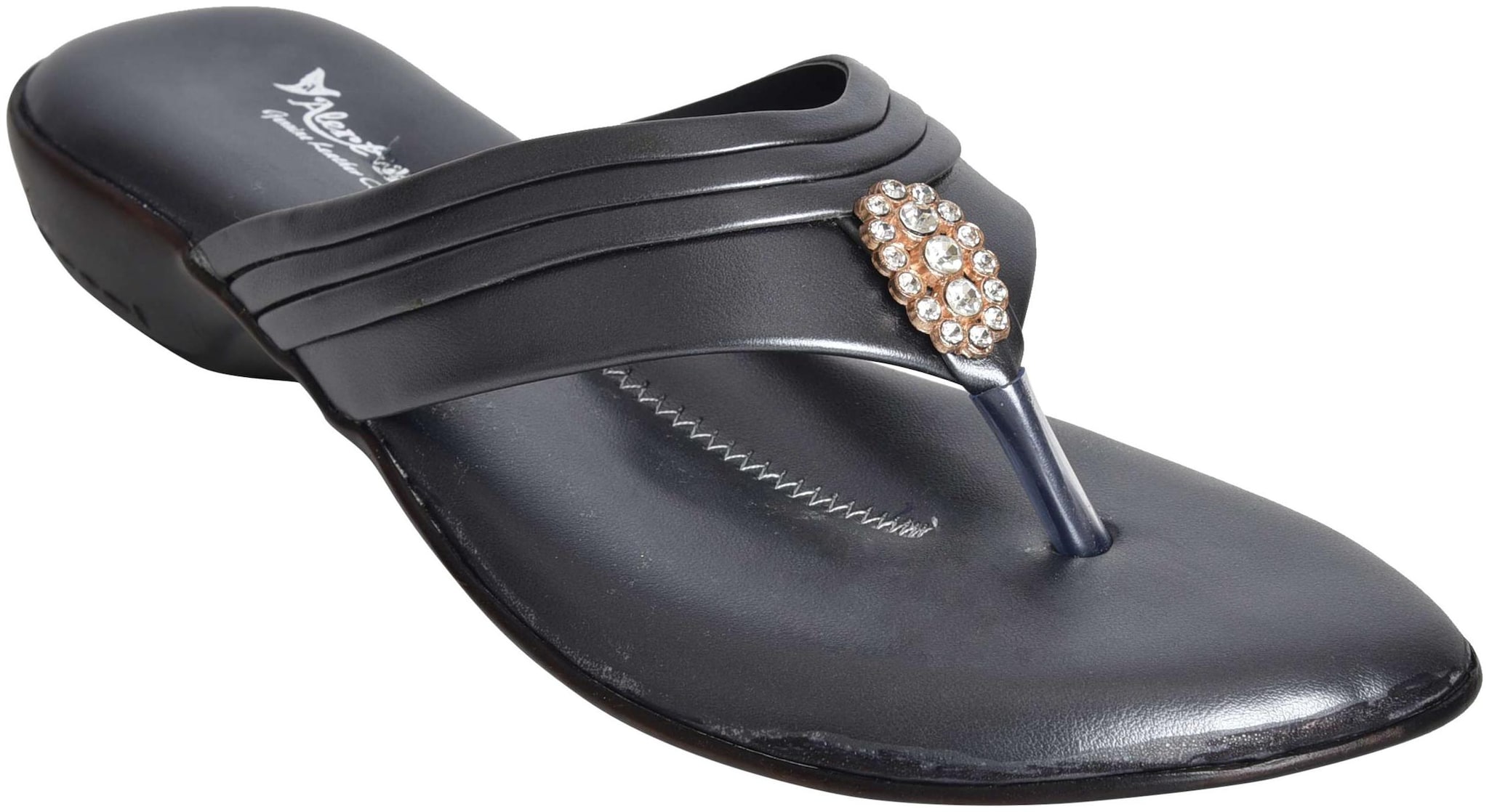 

Alert India Footwear Women Grey T-Strap Flats